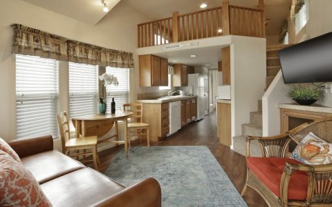 living room view of cottage