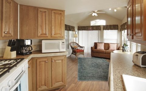 kitchen view of cottage rentals